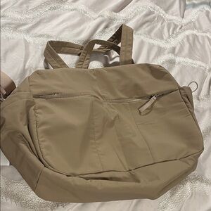 Tan Tote gym Bag